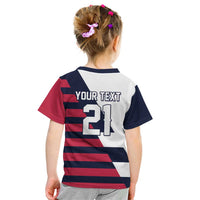 Custom World Soccer United States 2026 Kid T Shirt Simple Stars and Stripes - Wonder Print Shop
