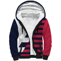 Custom World Soccer United States 2026 Sherpa Hoodie Simple Stars and Stripes - Wonder Print Shop