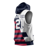Custom World Soccer United States 2026 Sleeveless Hoodie Simple Stars and Stripes - Wonder Print Shop