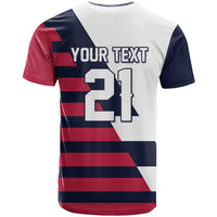 Custom World Soccer United States 2026 T Shirt Simple Stars and Stripes - Wonder Print Shop
