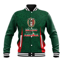 Custom Mexico Football Dream 2026 Baseball Jacket Aztec Take Me To America
