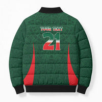 Custom Mexico Football Dream 2026 Bomber Puffer Jacket Aztec Take Me To America