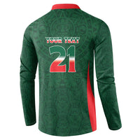 Custom Mexico Football Dream 2026 Button Sweatshirt Aztec Take Me To America