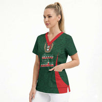 Custom Mexico Football Dream 2026 Scrub Top Aztec Take Me To America