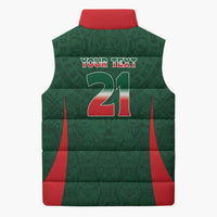 Custom Mexico Football Dream 2026 Sleeveless Puffer Jacket Aztec Take Me To America