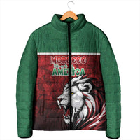 Custom Morocco Football Dream 2026 Padded Jacket Atlas Lions Journey To America