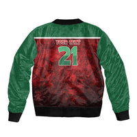 Custom Morocco Football Dream 2026 Sleeve Zip Bomber Jacket Atlas Lions Journey To America