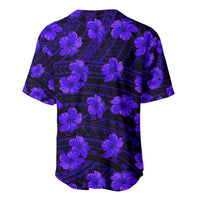 Polynesian Pride Hawaii Style With Hibiscus Baseball Jersey Blue LT9 - Wonder Print Shop