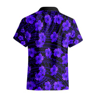 Polynesian Pride Hawaii Style With Hibiscus Hawaiian Shirt Blue - Wonder Print Shop