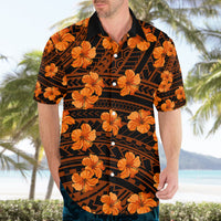 Polynesian Pride Hawaii Style With Hibiscus Hawaiian Shirt Gold - Wonder Print Shop