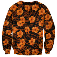 Polynesian Pride Hawaii Style With Hibiscus Sweatshirt Gold - Wonder Print Shop
