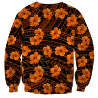 Polynesian Pride Hawaii Style With Hibiscus Sweatshirt Gold - Wonder Print Shop
