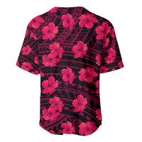 Polynesian Pride Hawaii Style With Hibiscus Baseball Jersey Pink LT9 - Wonder Print Shop
