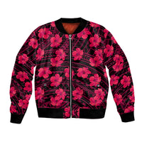 Polynesian Pride Hawaii Style With Hibiscus Bomber Jacket Pink LT9 - Wonder Print Shop