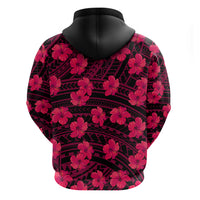 Polynesian Pride Hawaii Style With Hibiscus Hoodie Pink - Wonder Print Shop