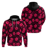 Polynesian Pride Hawaii Style With Hibiscus Hoodie Pink - Wonder Print Shop