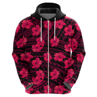 Polynesian Pride Hawaii Style With Hibiscus Hoodie Pink - Wonder Print Shop