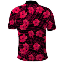 Polynesian Pride Hawaii Style With Hibiscus Polo Shirt Pink - Wonder Print Shop