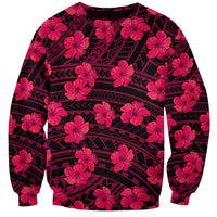 Polynesian Pride Hawaii Style With Hibiscus Sweatshirt Pink - Wonder Print Shop