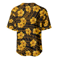 Polynesian Pride Hawaii Style With Hibiscus Baseball Jersey Yellow LT9 - Wonder Print Shop