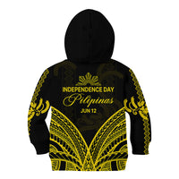 Philippines Independence Day Kid Hoodie Pechera With Side Barong Patterns - Wonder Print Shop