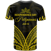 Philippines Independence Day T Shirt Pechera With Side Barong Patterns - Wonder Print Shop