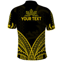 Custom Philippines Polo Shirt Independence Day Pechera With Side Barong Patterns - Wonder Print Shop