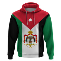 Hashemite Kingdom of Jordan Hoodie Jordan Flag Style - Wonder Print Shop