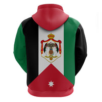 Hashemite Kingdom of Jordan Hoodie Jordan Flag Style - Wonder Print Shop