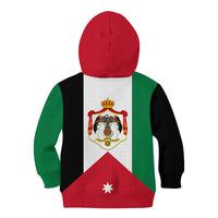 Hashemite Kingdom of Jordan Kid Hoodie Jordan Flag Style - Wonder Print Shop