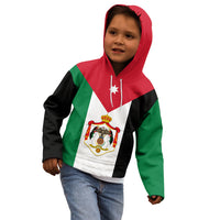 Hashemite Kingdom of Jordan Kid Hoodie Jordan Flag Style - Wonder Print Shop