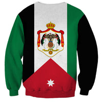 Hashemite Kingdom of Jordan Sweatshirt Jordan Flag Style - Wonder Print Shop