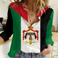 Hashemite Kingdom of Jordan Women Casual Shirt Jordan Flag Style - Wonder Print Shop