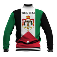 Personalised Hashemite Kingdom of Jordan Baseball Jacket Jordan Flag Style LT9 - Wonder Print Shop