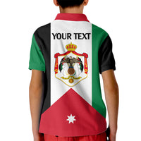 Custom Hashemite Kingdom of Jordan Polo Shirt for Kid Jordan Flag Style - Wonder Print Shop