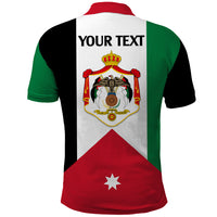 Custom Hashemite Kingdom of Jordan Polo Shirt Jordan Flag Style - Wonder Print Shop