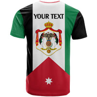 Personalised Hashemite Kingdom of Jordan T Shirt Jordan Flag Style - Wonder Print Shop