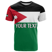Personalised Jordan T Shirt Jordan Independence Anniversary Simple Flag Style - Wonder Print Shop