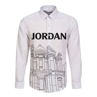 Jordan Long Sleeve Button Shirt Al-Khazneh in Jordan Simple - Wonder Print Shop