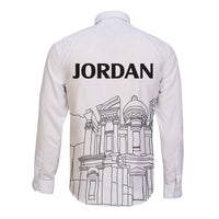 Jordan Long Sleeve Button Shirt Al-Khazneh in Jordan Simple - Wonder Print Shop