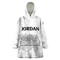 Jordan Wearable Blanket Hoodie Al-Khazneh in Jordan Simple - Wonder Print Shop