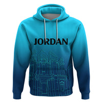 Jordan Hoodie Al-Khazneh in Jordan Blue Gradient - Wonder Print Shop