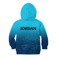 Jordan Kid Hoodie Al-Khazneh in Jordan Blue Gradient - Wonder Print Shop