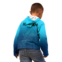 Jordan Kid Hoodie Al-Khazneh in Jordan Blue Gradient - Wonder Print Shop
