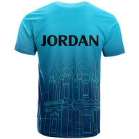 Jordan T Shirt Al Khazneh in Jordan Blue Gradient - Wonder Print Shop