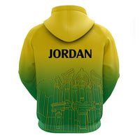 Jordan Hoodie Al-Khazneh in Jordan Green Gradient - Wonder Print Shop