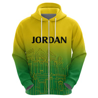 Jordan Hoodie Al-Khazneh in Jordan Green Gradient - Wonder Print Shop