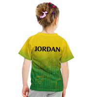 Jordan Kid T Shirt Al-Khazneh in Jordan Green Gradient - Wonder Print Shop