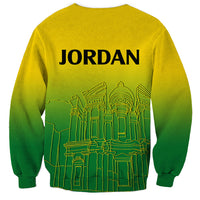 Jordan Sweatshirt Al-Khazneh in Jordan Green Gradient - Wonder Print Shop