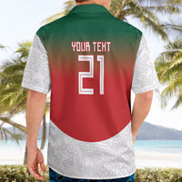 2026 World Football Host Country Mexico Custom Hawaiian Shirt Green Version